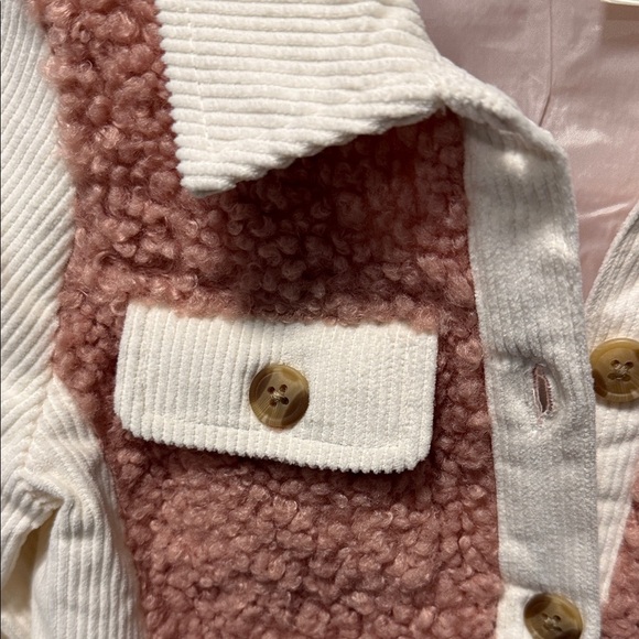 Derek Heart Kids Pink and Cream Button-Up Shirt - Picture 4 of 9